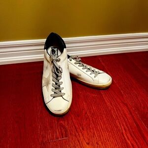 Golden Goose White and Gray Men's Sneakers
